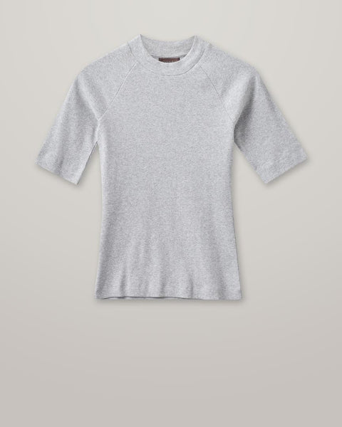 Heyanno Hug Rib T-shirt, Grey Melange