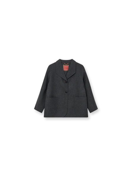 Heyanno Amuse Wool Jacket, Grey Melange