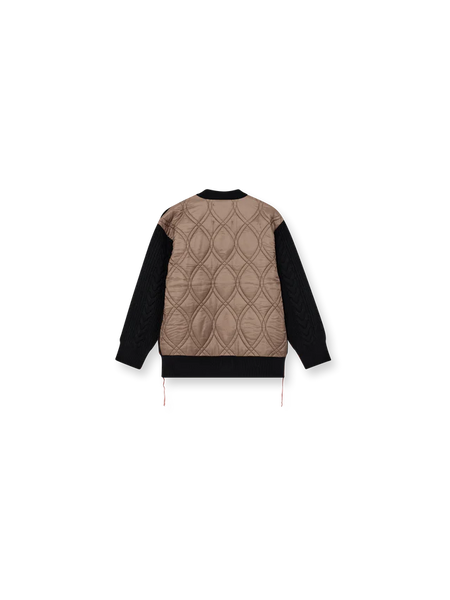 Heyanno Rich Quilt Cardigan, Black