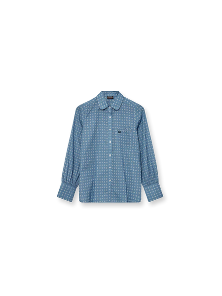 Heyanno Dance Paisley Shirt, Captains Blue