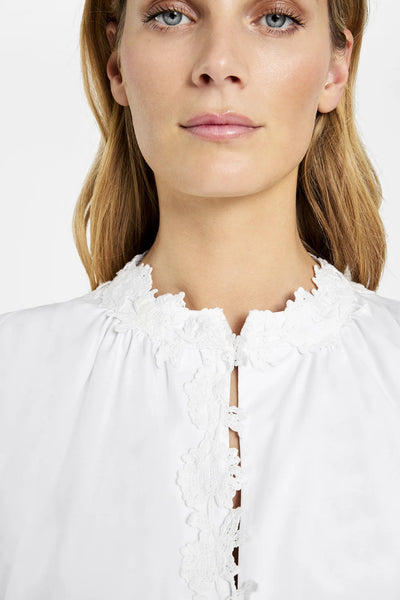 Gustav Aisa Jersey Sleeveless Top, White