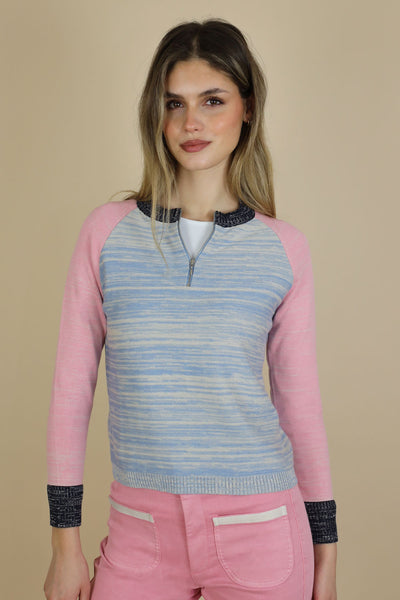 NO2MORO Alonso Knit, Multicolour - Flax In Bloom