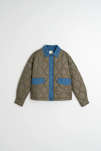 Indi and Cold Quilted Jacket, Khaki