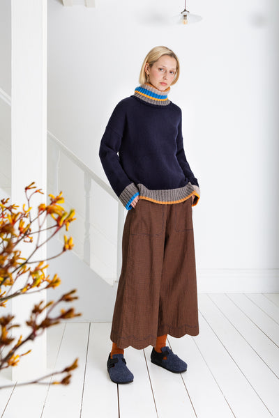Bonté Bailey RWS Knit, Navy Stripe