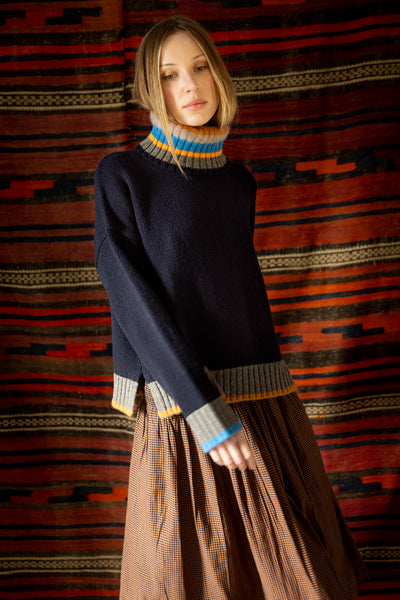 Bonté Bailey RWS Knit, Navy Stripe