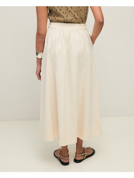 Yerse Maggie Cotton Skirt, Ecru