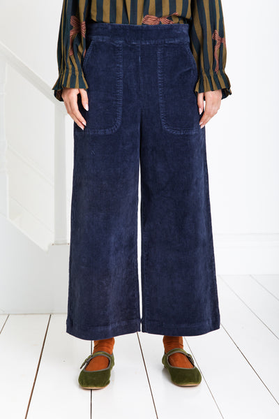 Bonté Bijou Cropped Corduroy Trousers, Midnight