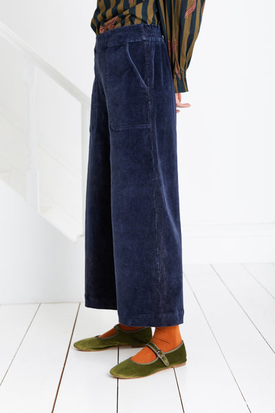 Bonté Bijou Cropped Corduroy Trousers, Midnight