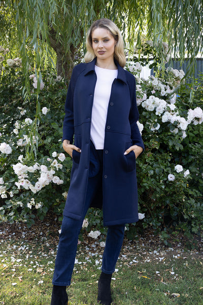 NO2MORO Bowie Coat, Navy