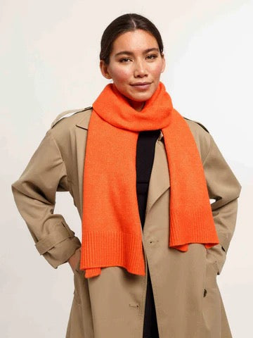 Fraas Wool Blend Scarf, Orange