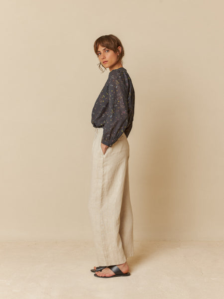 INDI AND COLD Jedra, Linen Trousers, Stone