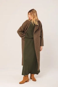 Indi and Cold Check Wool Coat