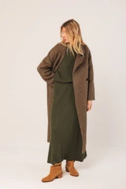 Indi and Cold Check Wool Coat