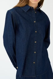 Pieszak Harper Chambrey Shirt, Rinsed Denim