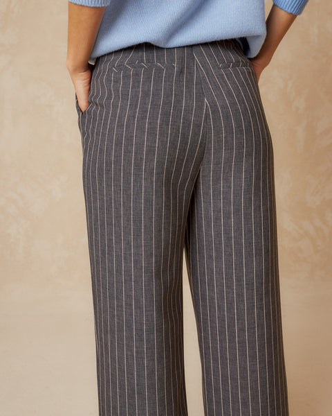 Indi and Cold Jared Pinstripe Trouser, Marengo