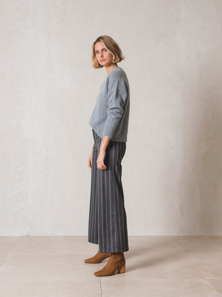 Indi and Cold Stripe Trouser, Denim