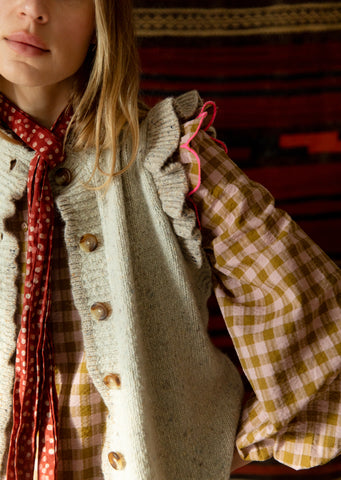 Bonté Delia Gilet Knitwear, Oyster