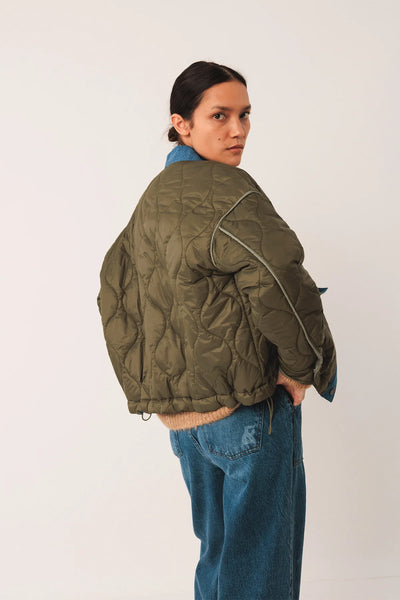 Indi and Cold Quilted Jacket, Khaki
