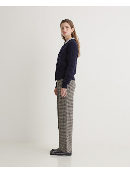 Yerse Check Trouser, Grey