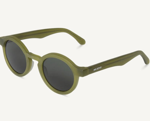 MR.BOHO Dalston Sunglasses, Matte Basil