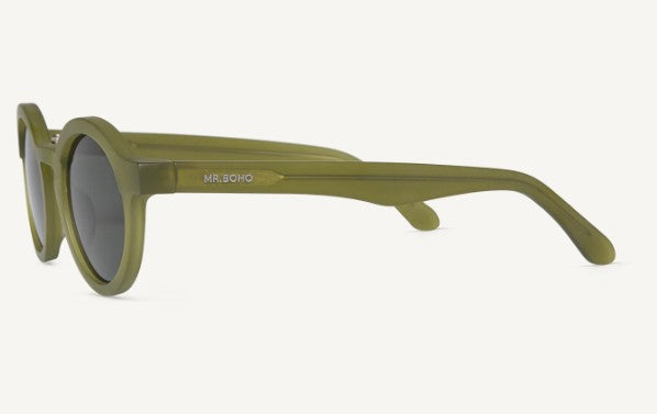 MR.BOHO Dalston Sunglasses, Matte Basil