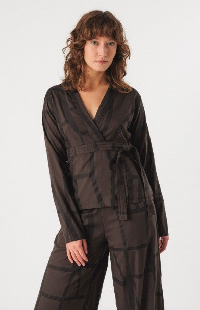 SKFK Deiane Shirt, Brown & Black