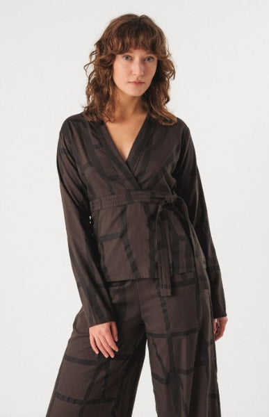 SKFK Deiane Shirt, Brown & Black