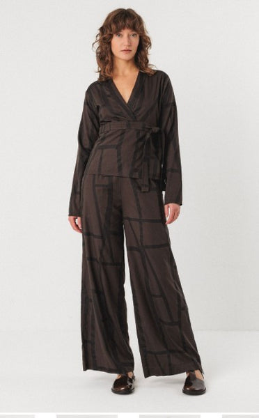 SKFK Deiane Shirt, Brown & Black