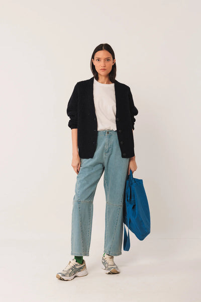 Indi and Cold V-neck Cardie, Navy