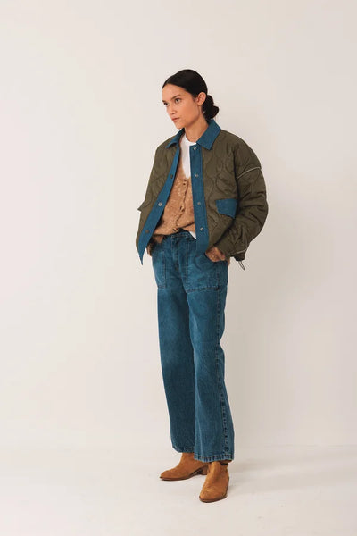 Indi and Cold Quilted Jacket, Cinnamon