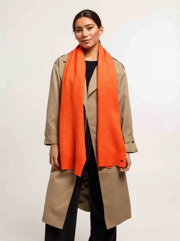 Fraas Wool Blend Scarf, Orange
