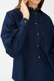Pieszak Harper Chambrey Shirt, Rinsed Denim