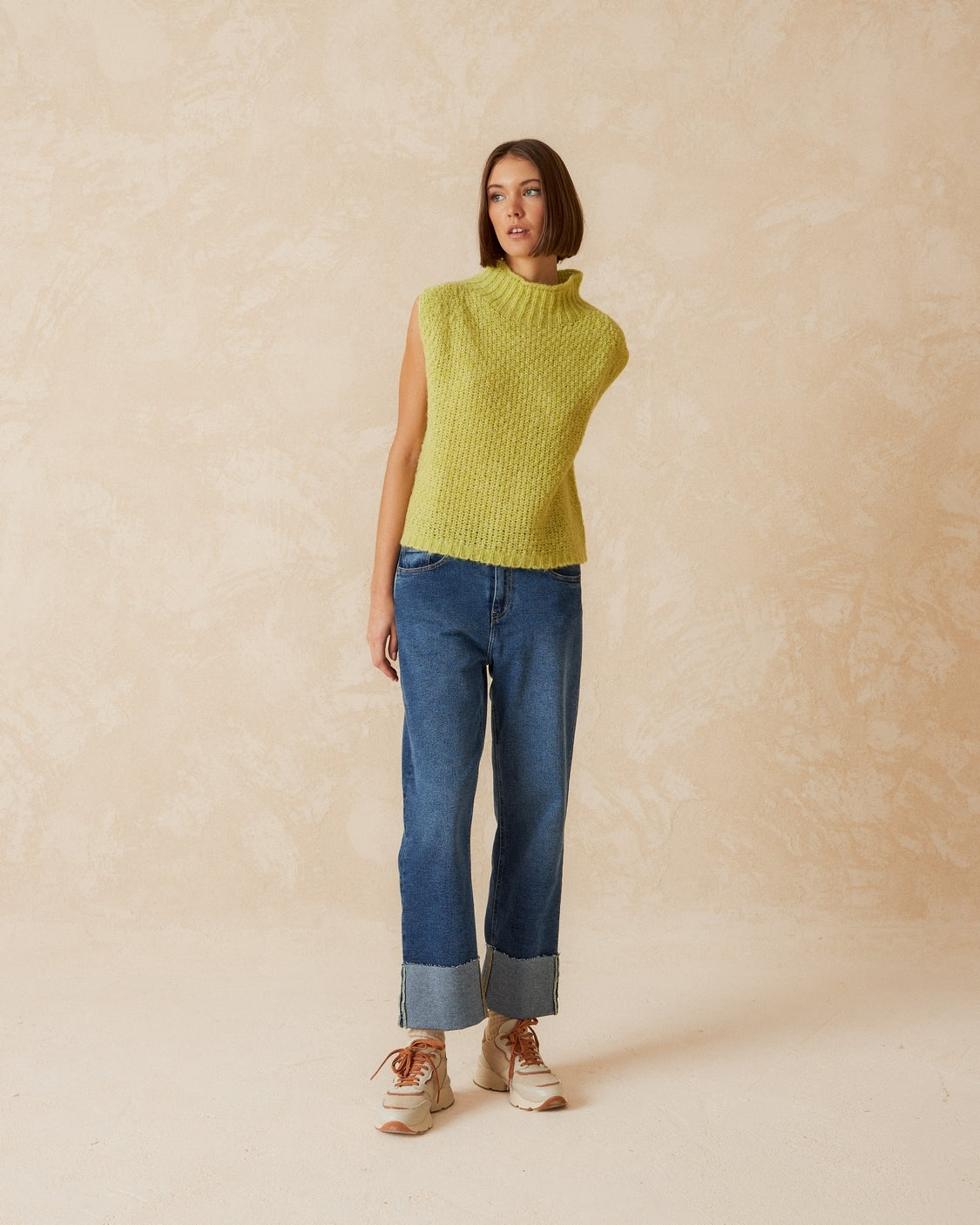 Indi and Cold Sleeveless Pullover, Sorbet