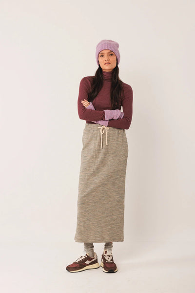 Indi and Cold Ribbed Jersey Polo, Berenjena