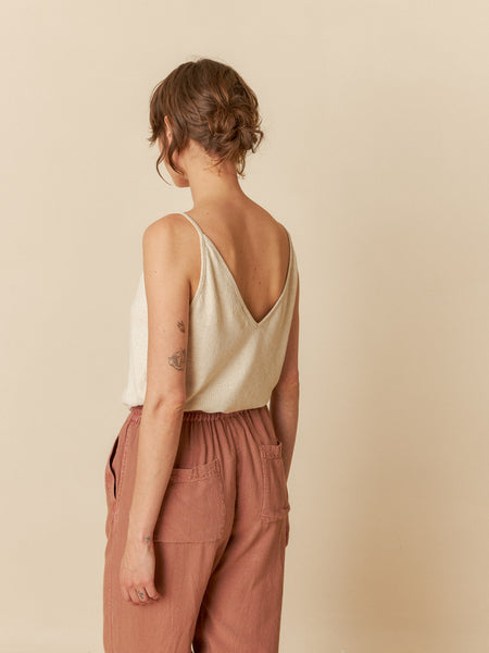 INDI AND COLD June, Vest Top, Linen