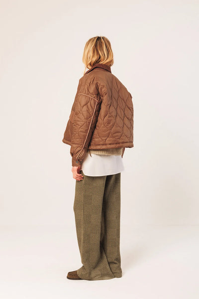 Indi and Cold Quilted Jacket, Cinnamon