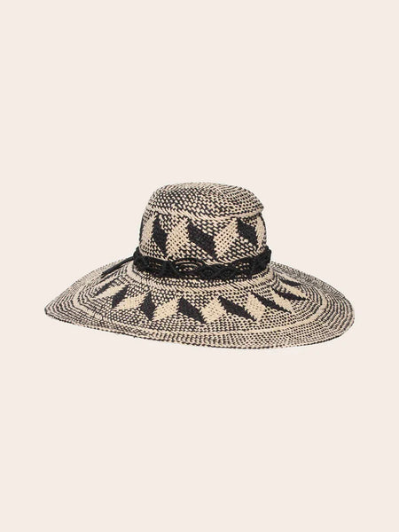 Loevenich Large Bell Hat with Geometric Pattern