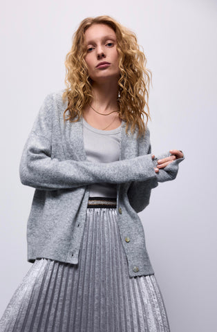 Summum Cardigan Blend Knit in Mist