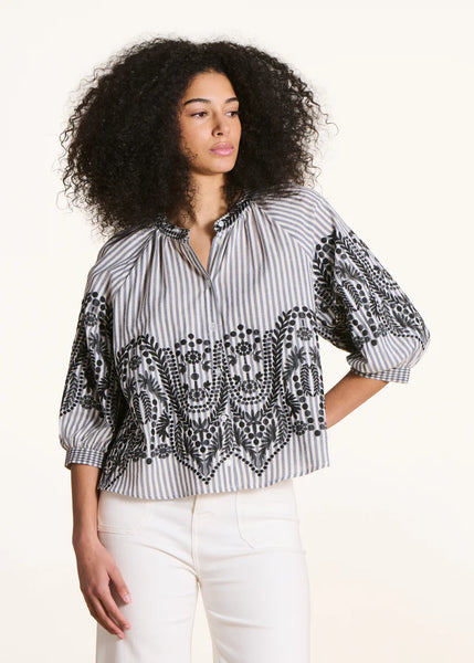 La Fée Maraboutée Felvia Blouse, Black
