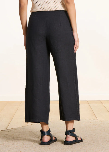 La Fee Maraboutee Fulano Linen Trouser, Ink Blue