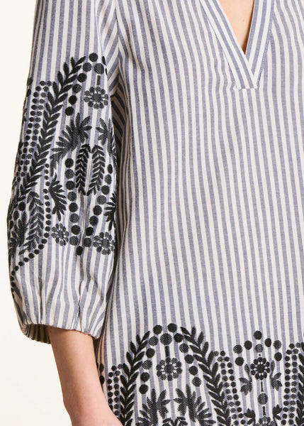 La Fée Maraboutée Daia Dress, Black/White