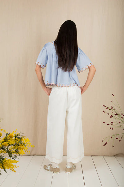 Bonte Flora Blouse, Blue