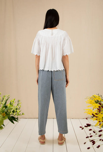 Bonte Flora Blouse, White
