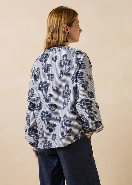 La Fee Maraboutee Elvia Blouse, Denim Blue