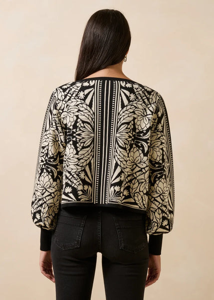 La Fee Maraboutee Gambie Knit, Black/Ecru