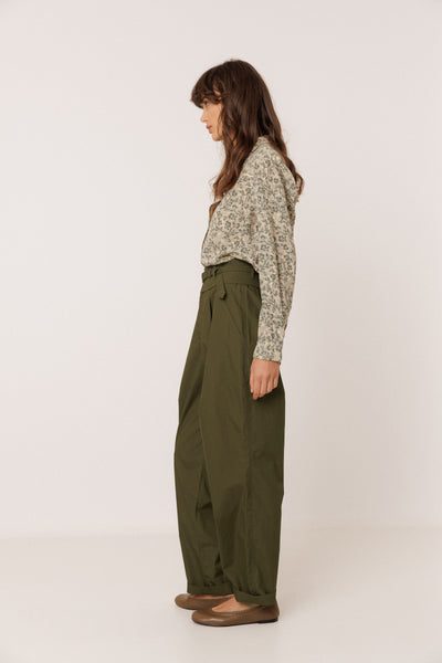 Indi and Cold Western Flower Blouse, Slate