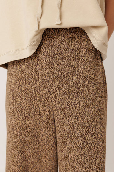Indi and Cold James Cropped Trousers, Chocolate