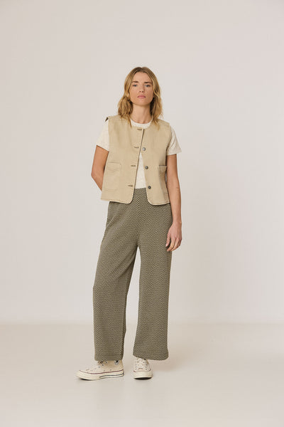 Indi and Cold James Cropped Trousers, Green