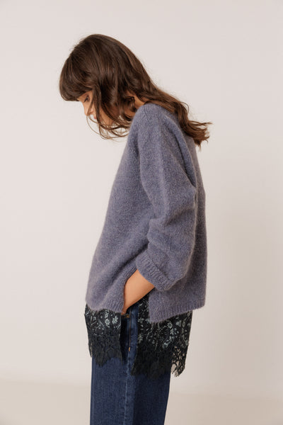 Indi and Cold Knit, Ocean Blue
