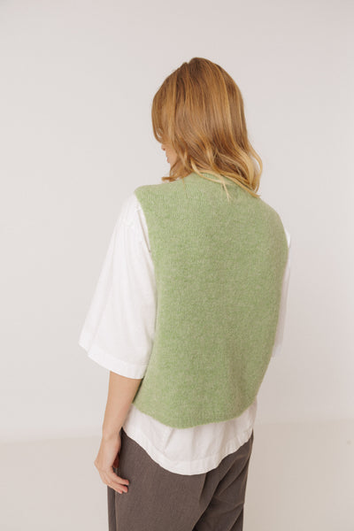 Indi and Cold Sleeveless Knit, Light Green